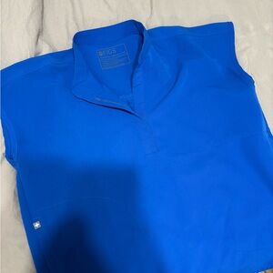 Figs Women's Vibrant Blue Blouse